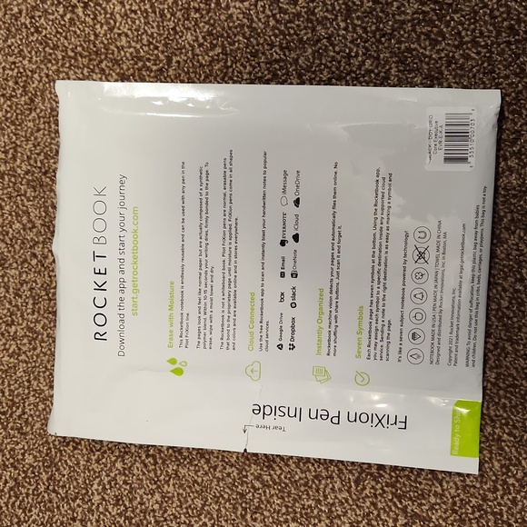 Rocketbook Reusable Core Executive Size Notebook and Pen - Picture 6 of 7